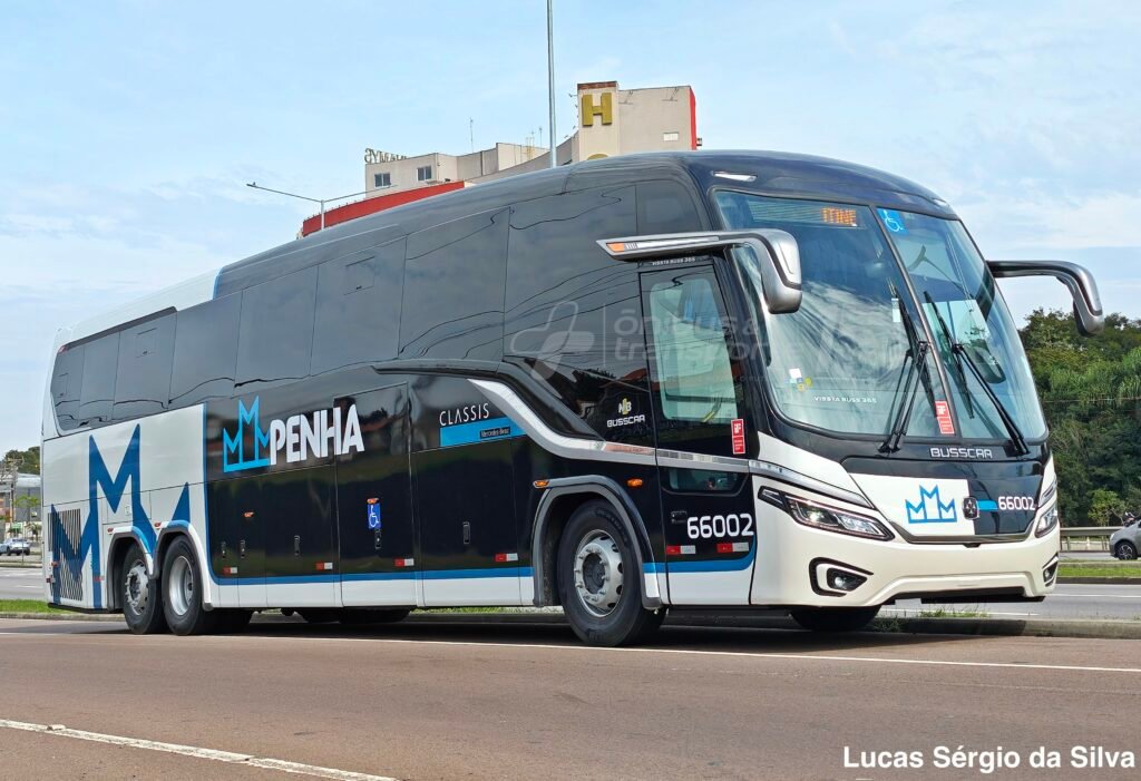 Penha incorpora primeiros Busscar Vissta Buss NB1 365 6x2 e amplia padrão de conforto em suas viagens 5 Penha