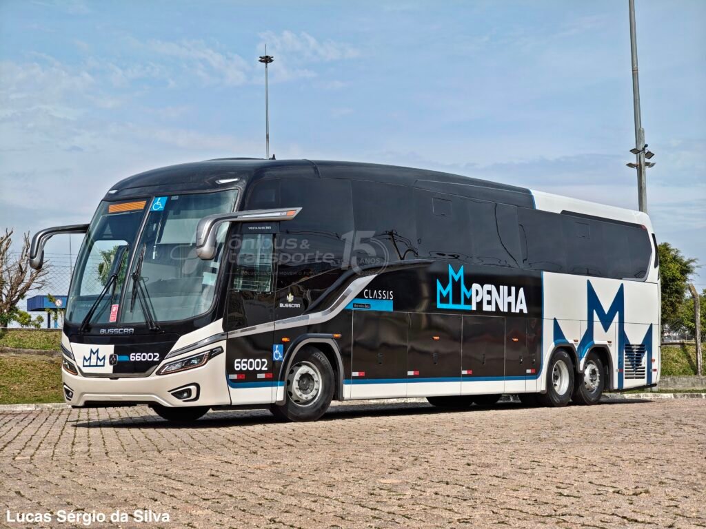 Penha incorpora primeiros Busscar Vissta Buss NB1 365 6x2 e amplia padrão de conforto em suas viagens 1 Penha