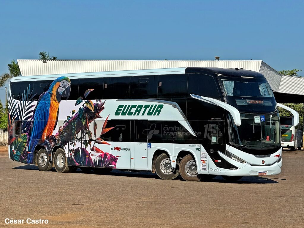Eucatur estreia Marcopolo G8 e coloca Paradiso 1800 DD Volvo B450R em operação