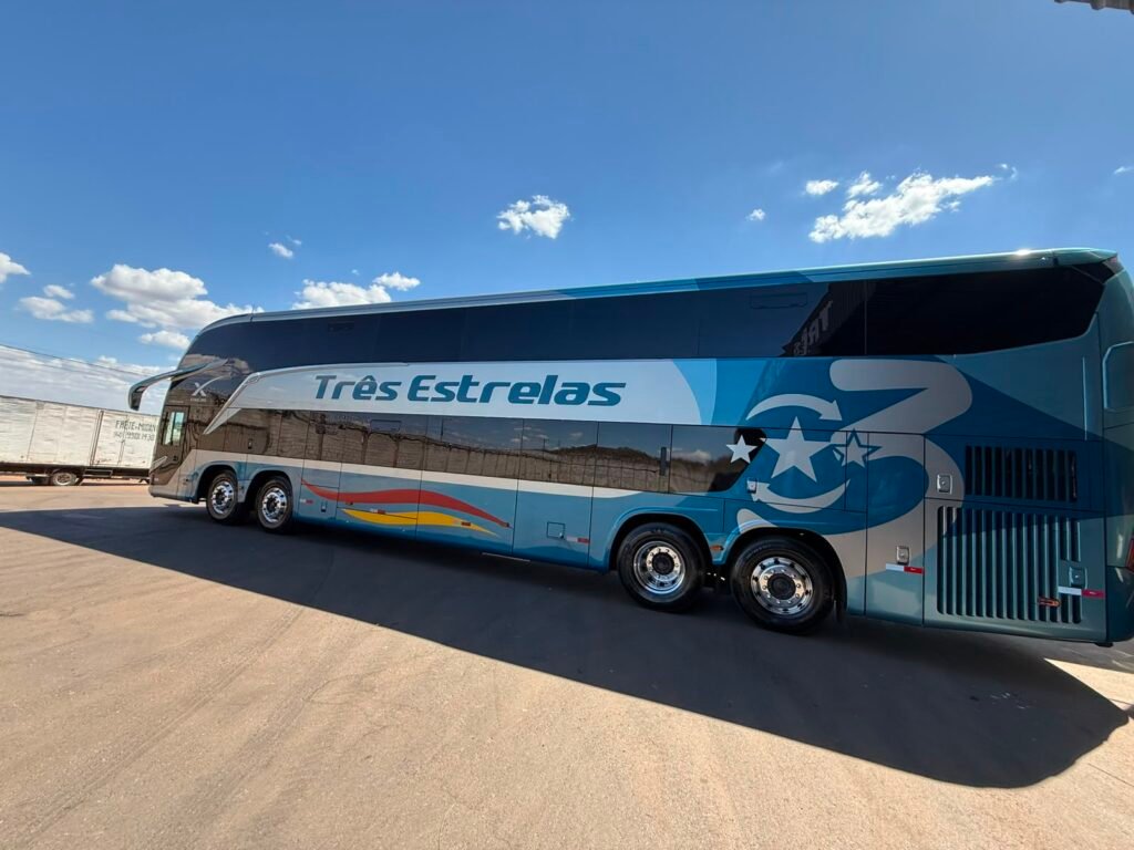 Três Estrelas adquire novos Marcopolo Paradiso G8 1800 DD Scania de 500 cv para reforçar operação entre Goiânia e São Paulo 3 Três Estrelas