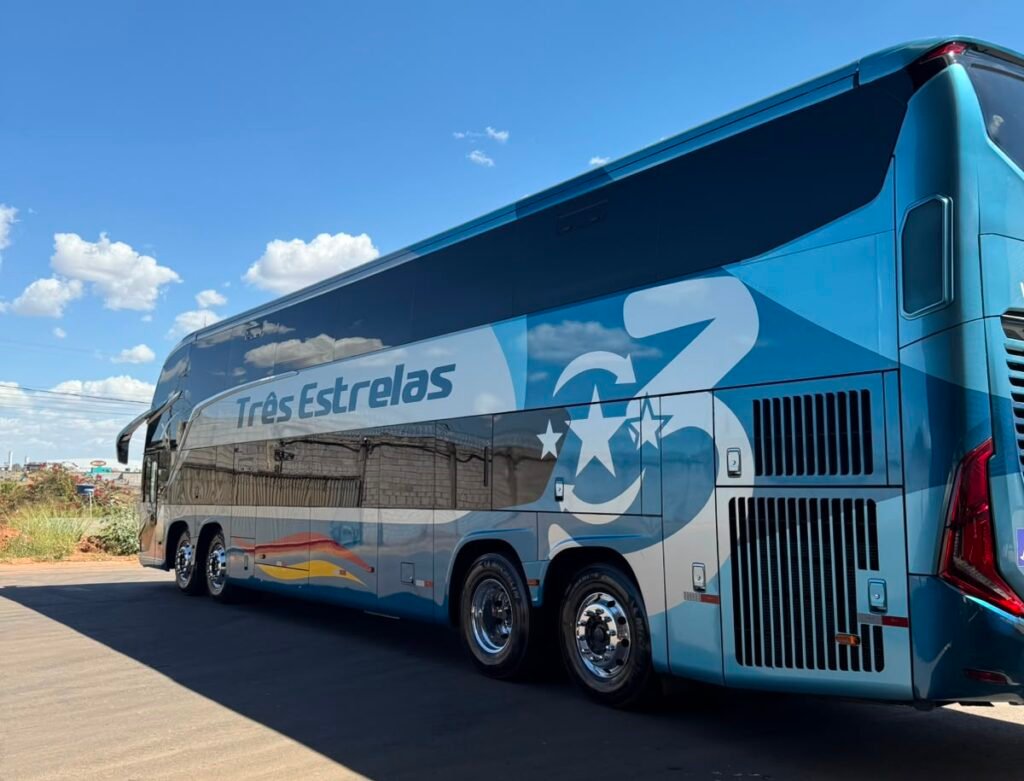 Três Estrelas adquire novos Marcopolo Paradiso G8 1800 DD Scania de 500 cv para reforçar operação entre Goiânia e São Paulo 10 Três Estrelas