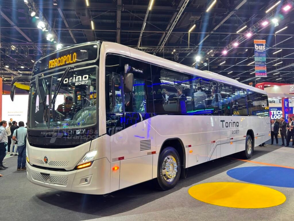 Marcopolo apresenta Torino 2027 na Lat.Bus com nova eletrônica, manutenção simplificada e mais conforto 1 Marcopolo