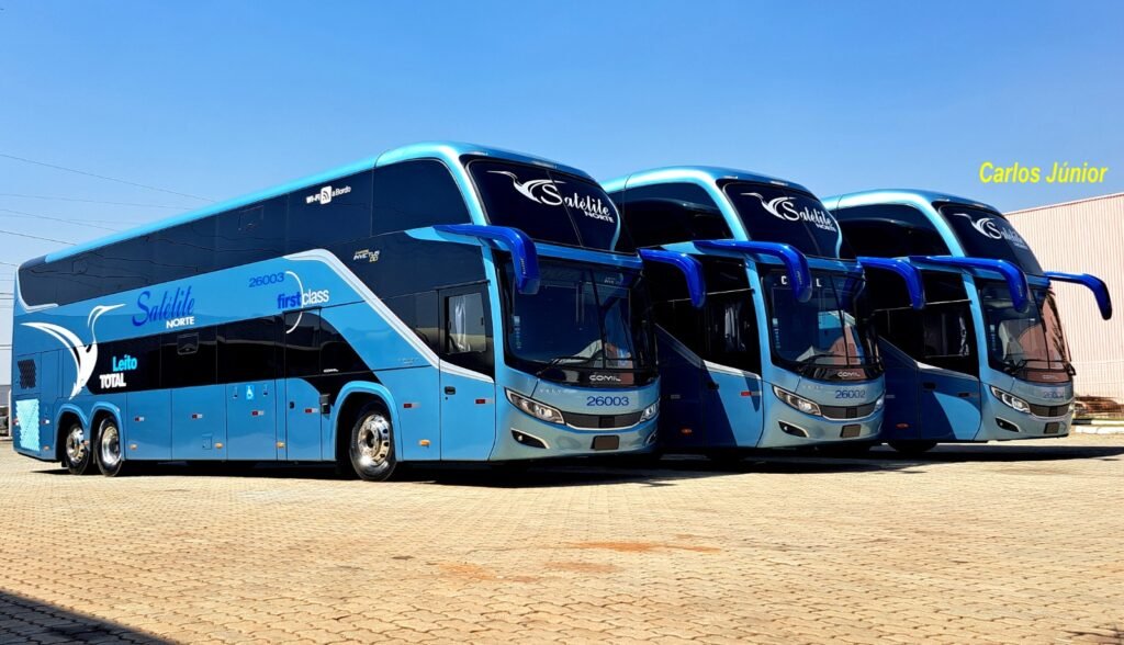 Expresso Satélite Norte renova frota com 12 Comil Invictus DD e estreia chassi Volvo B460R 6x2 12 Expresso Satélite Norte