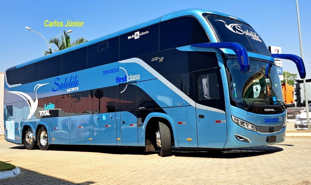 Expresso Satélite Norte renova frota com 12 Comil Invictus DD e estreia chassi Volvo B460R 6x2 1 Expresso Satélite Norte