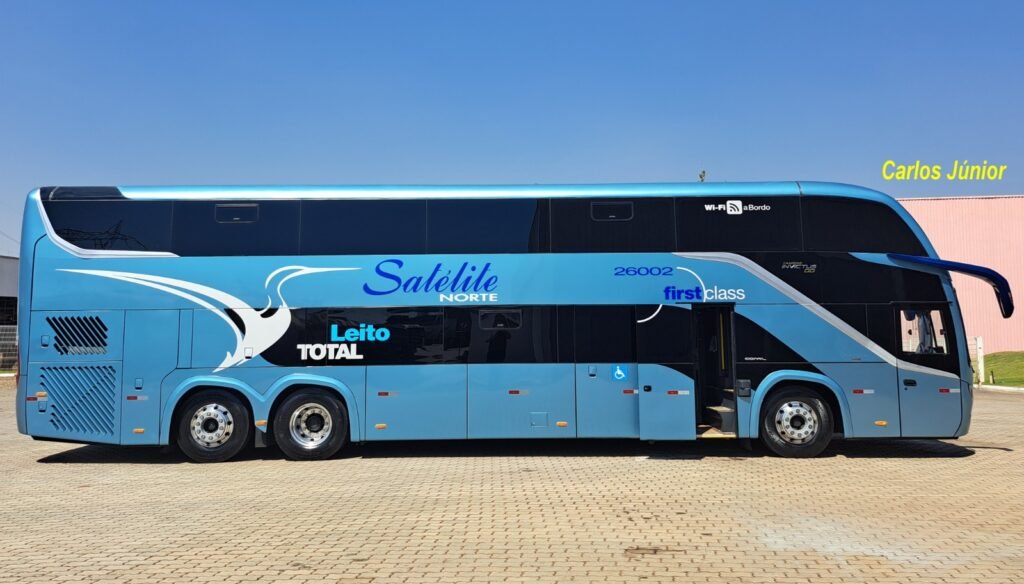 Expresso Satélite Norte renova frota com 12 Comil Invictus DD e estreia chassi Volvo B460R 6x2 9 Expresso Satélite Norte