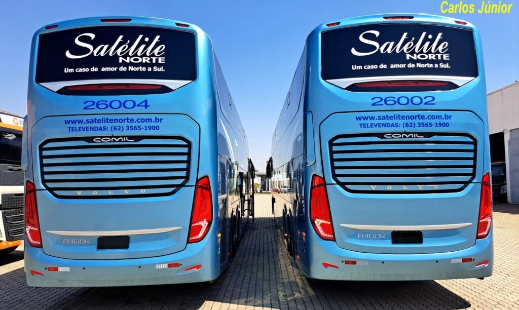 Expresso Satélite Norte renova frota com 12 Comil Invictus DD e estreia chassi Volvo B460R 6x2 11 Expresso Satélite Norte