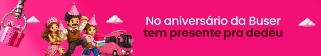Buser atinge 14 milhões de passageiros e comemora 9 anos com game que oferece descontos de até 50% 2 Buser