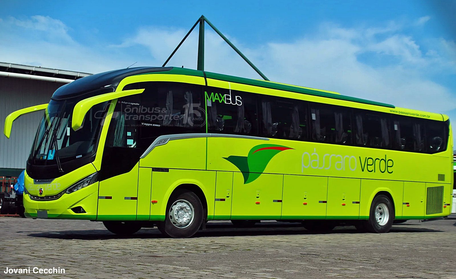 Viação Pássaro Verde estreia geração G8 da Marcopolo com novos Viaggio G8 1050