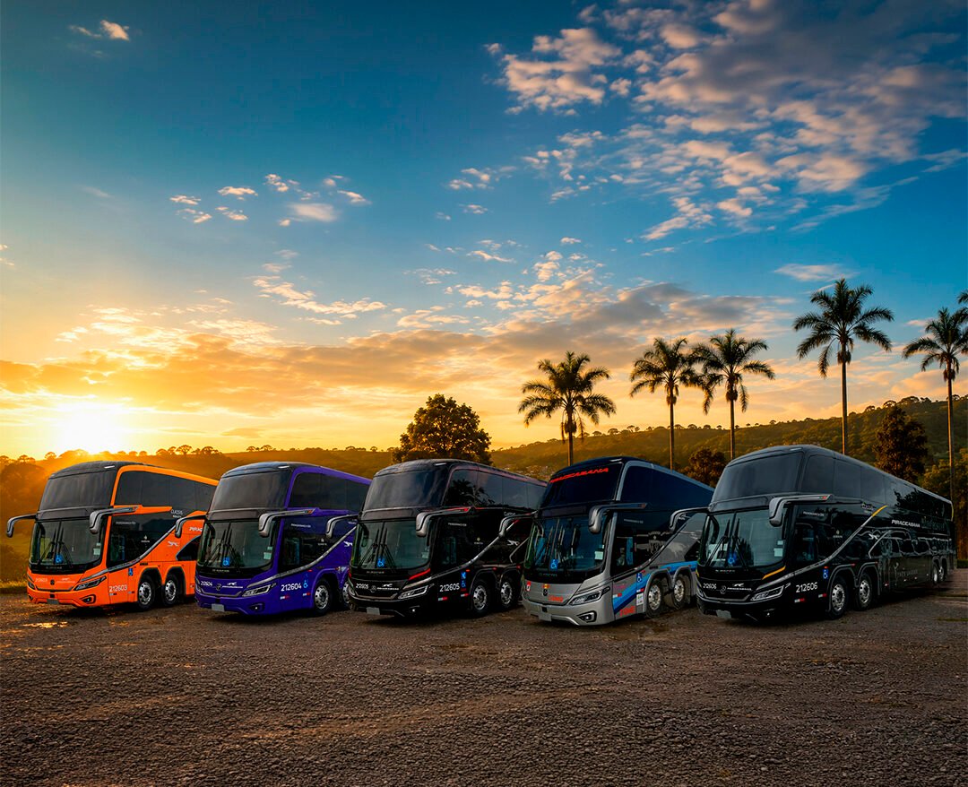 Viação Piracicabana recebe seis Busscar Panorâmico DD NB1 com 54 lugares e chassis Mercedes-Benz 8×2