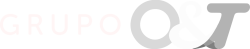 grupo o&t logo oficial horizontal preto e branco